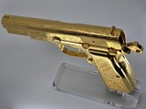 24k Gold Engraved Browning Hi-Power Belgium T-Series 9mm - Image 12 of 15