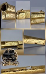 24k Gold Engraved Browning Hi-Power Belgium T-Series 9mm - Image 8 of 15
