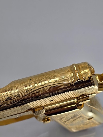 24k Gold Engraved Browning Hi-Power Belgium T-Series 9mm - Image 7 of 15