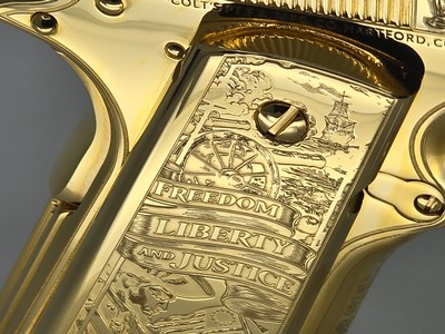 250th Anniversary America Tribute Colt 1911 – 24K Gold, Limited Edition # - Image 7 of 15