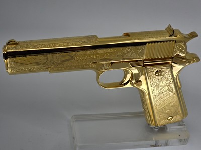 250th Anniversary America Tribute Colt 1911 – 24K Gold, Limited Edition # - Image 9 of 15