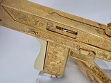 24K Gold Dia de los Muertos Cobray SWD m11 9mm Custom - Image 4 of 11
