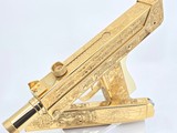 24K Gold Dia de los Muertos Cobray SWD m11 9mm Custom - Image 1 of 11