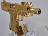 24K Gold Dia de los Muertos Cobray SWD m11 9mm Custom - Image 6 of 11