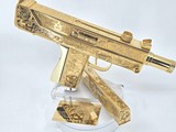 24K Gold Dia de los Muertos Cobray SWD m11 9mm Custom - Image 9 of 11