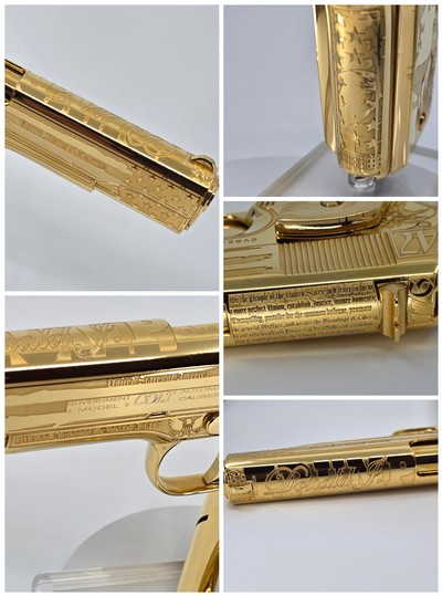 Custom 1911 Colt Trump USA 24k Gold #of47 - Image 12 of 12