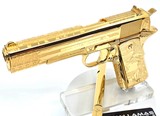 Custom 1911 Colt Trump USA 24k Gold #of47 - Image 2 of 12