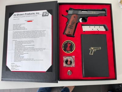 ED BROWN JEFF COOPER COLLECTORS PACKAGE 45 ACP NOS - Image 1 of 6