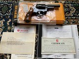 RUGER POLICE SERVICE SIX REVOLVER IN 38 S&W NEW IN THE BOX - 1 of 15
