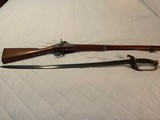 Civil War Model 1842 Harpers Ferry Musket and Model 1850 Civil War Sword - 2 of 15