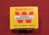 Winchester SUPER SPATTERPRUF 22 Short Gallery Ammo 500 Rounds Plus 9 Loading Tubes - 4 of 5