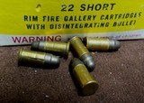 “WINCHESTER SUPER SPATTERPRUF” .22 SHORT Gallery Cartridges 2 Boxes of 500 each - 12 of 12