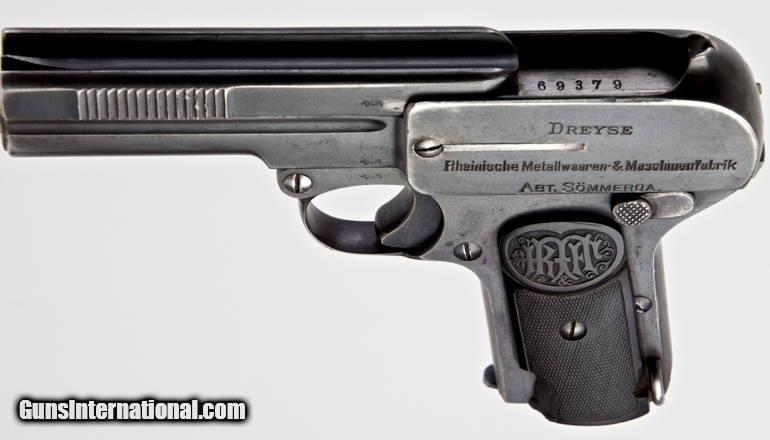 Pistolet DREYSE M1907 cal 7.65