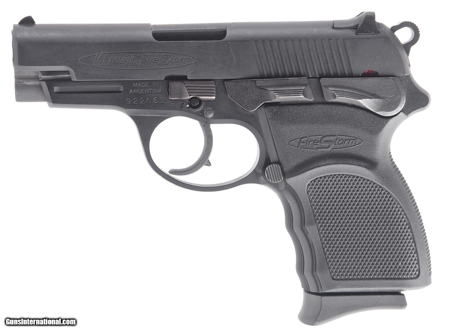 BERSA MINI 45 FIRESTORM MODEL .45 ACP CALIBER DA/SA SEMI AUTO PISTOL ...