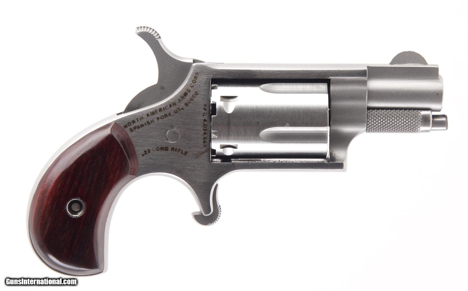 NORTH AMERICAN ARMS .22 LONG RIFLE MINI REVOLVER WITH 1 1/8 IN. BBL ...