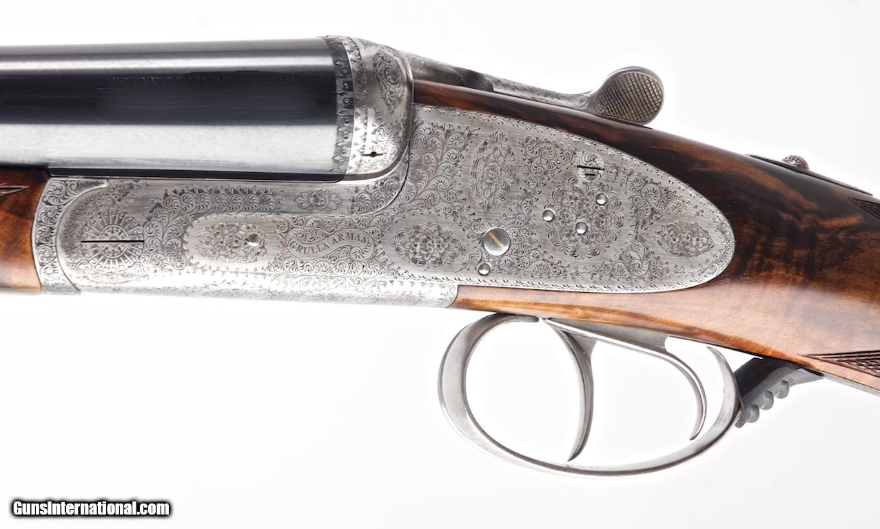 Grulla 220 Boss Sidelock 12 Gauge Side by Side Shotgun Spectacular Wood ...