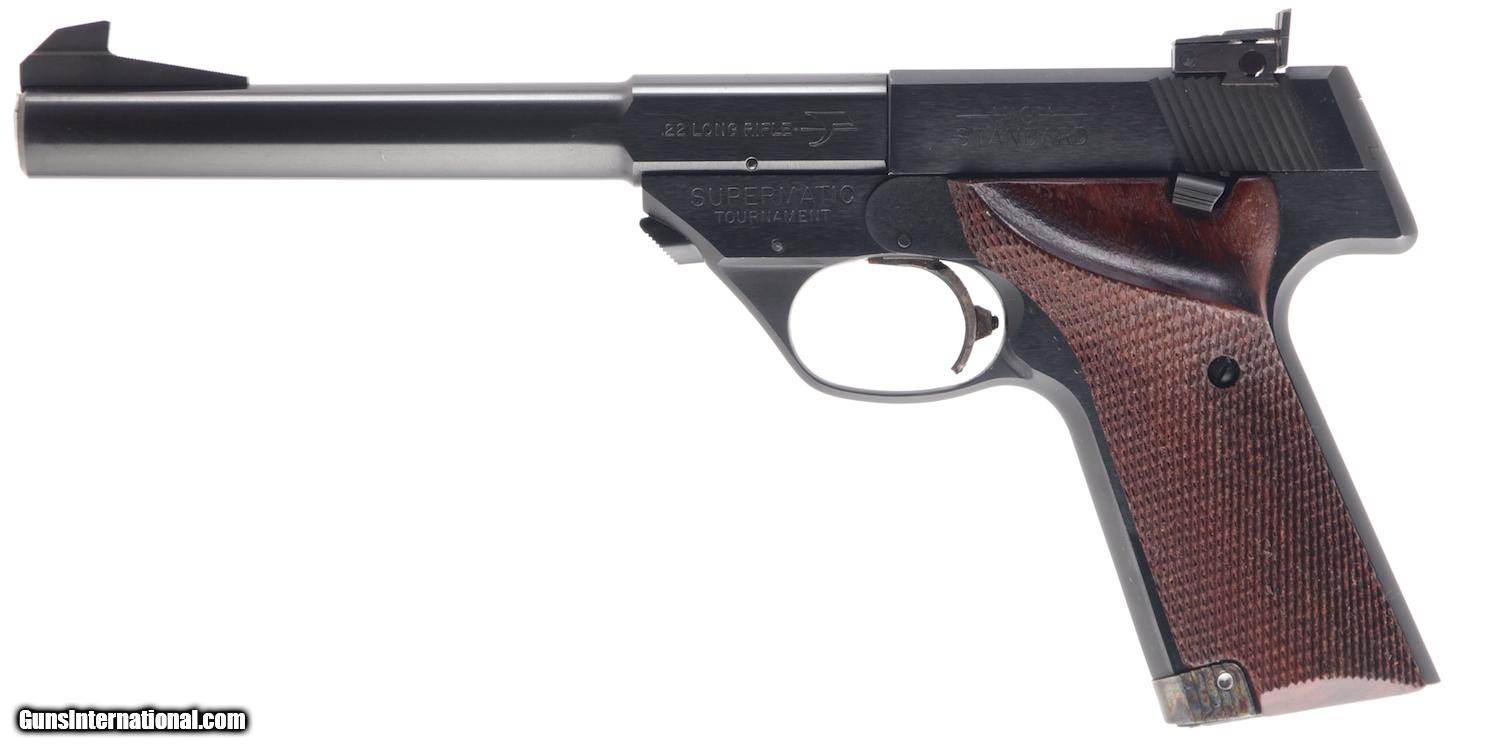 HIGH STANDARD SUPERMATIC TOURNAMENT MODEL 107 MILITARY .22 LR SEMI-AUTO ...