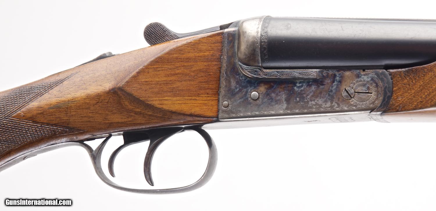 GASPAR ARIZAGA/DAKIN GUN CO. 12 GA SxS BOXLOCK DOUBLE SHOTGUN WITH 27.5 ...