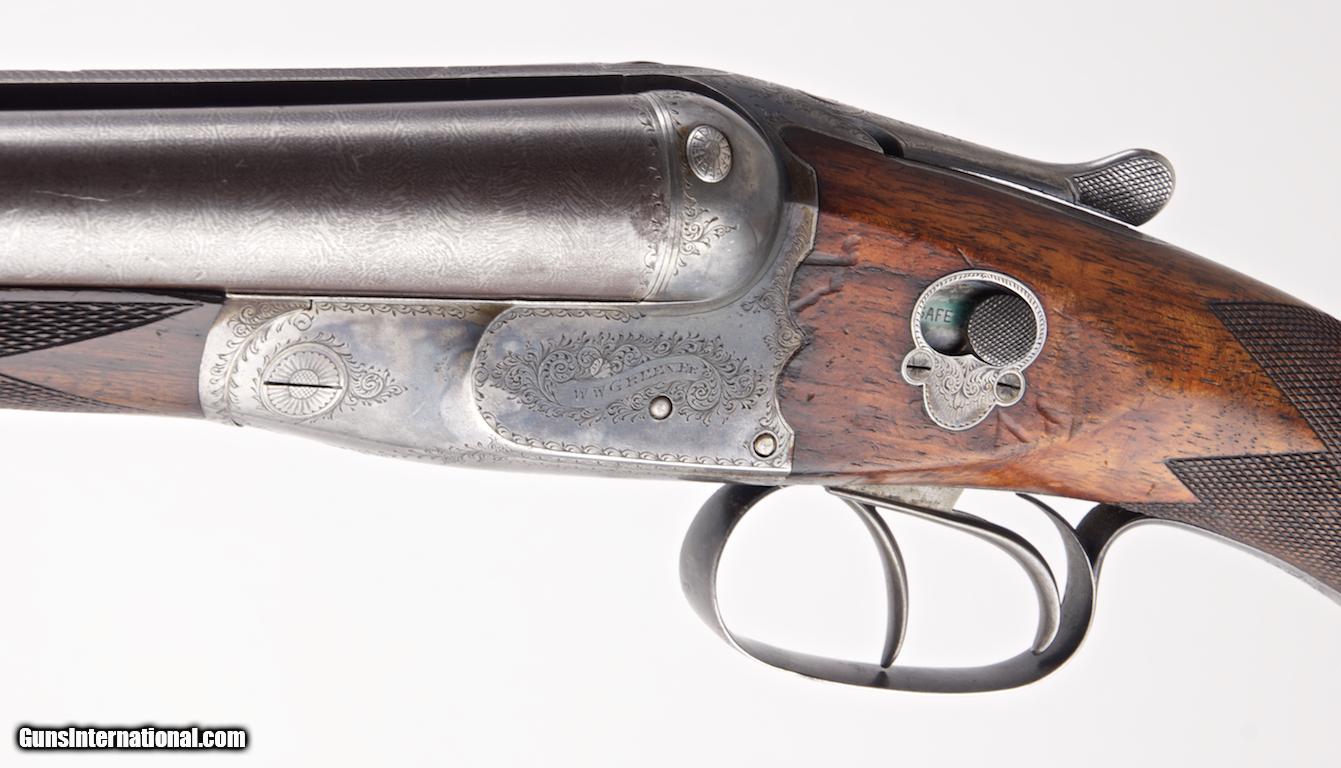 W.W. GREENER ANTIQUE 12 GA. SIDE by SIDE BOXLOCK DOUBLE SHOTGUN WITH 30