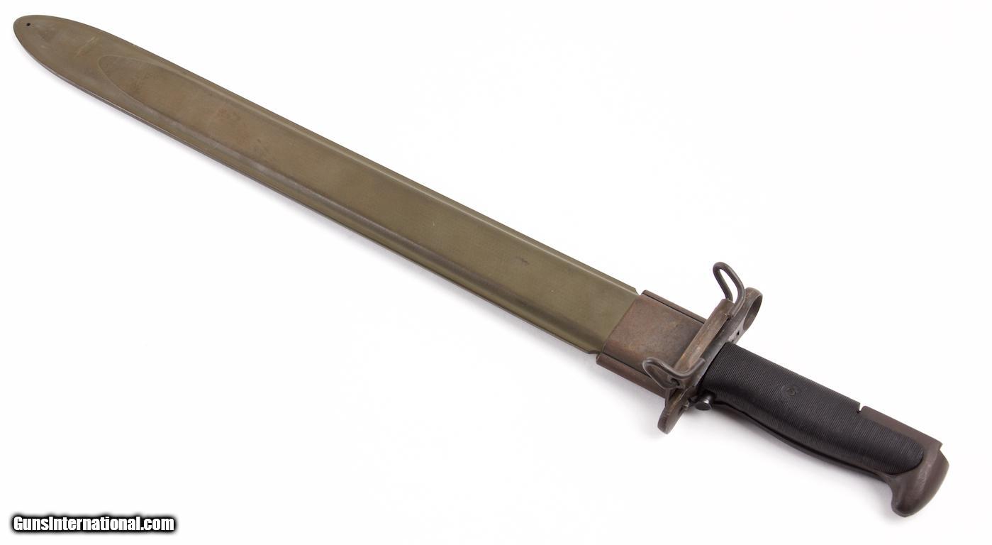 UFH (UNION FORK & HOE) M1905 BAYONET (DATED 1942) WITH M3 SCABBARD