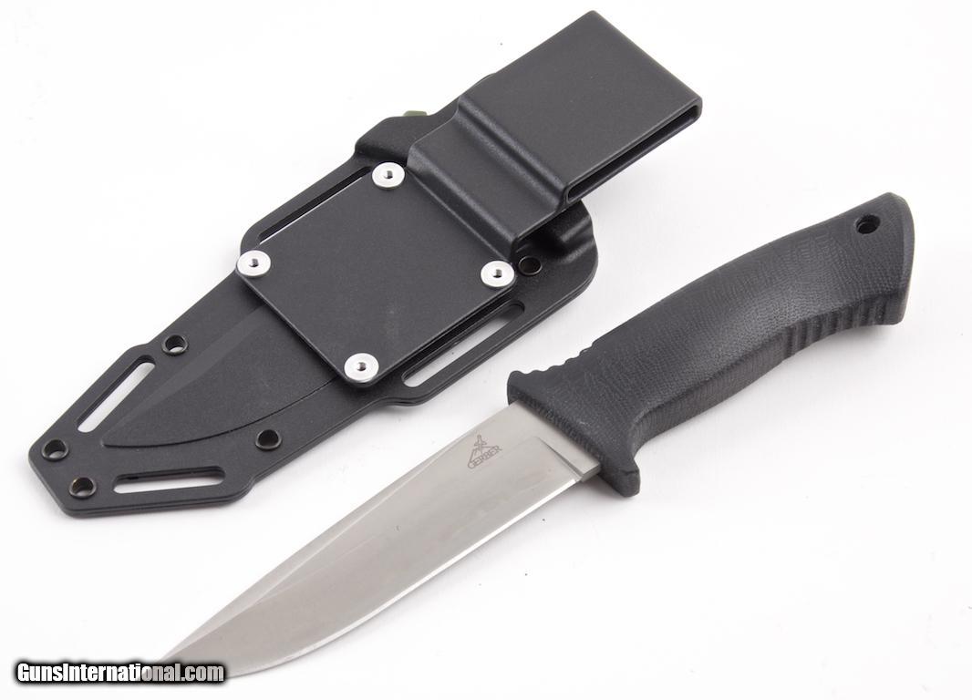 GERBER HARSEY HUNTER FIXED BLADE KNIFE WITH 5.5 IN. SURGICAL STAINLESS ...