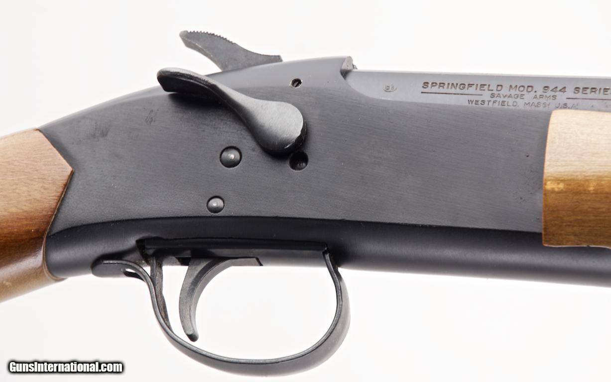 SAVAGE ARMS SPRINGFIELD MODEL 944 12 GA. BREAK ACTION SINGLE SHOT ...