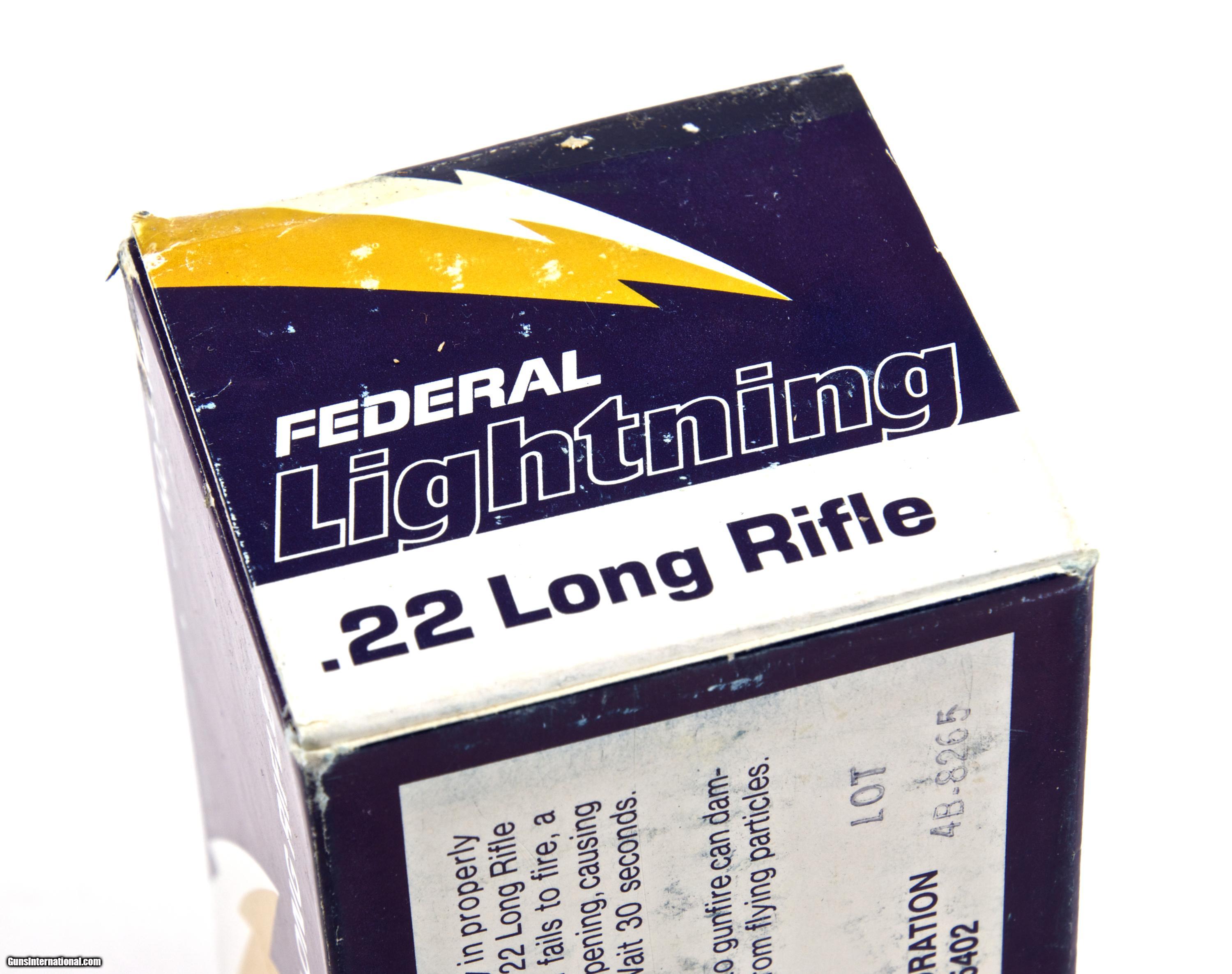 FEDERAL LIGHTNING .22 LR NO. 510 AMMO - 2 BRICKS OF 500 CARTRIDGES ; 20  BOXES OF 50