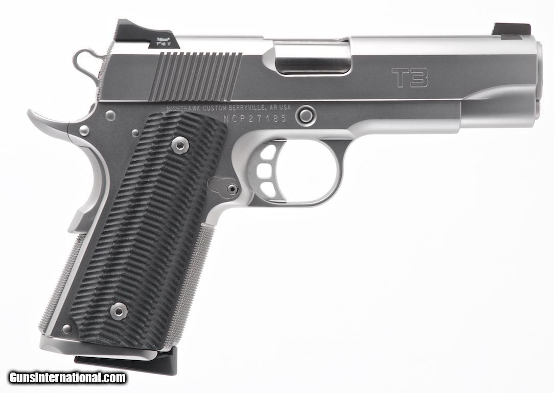 Nighthawk Custom T3 Stainless .45 ACP 4.25" Barrel, Officer Frame 1911