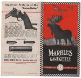 Marbles 1938 Game Getter Advertising Brochure - 1 of 1