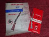 WINCHESTER MODEL 12 FEATHERWEIGHT BROADSIDE AND INSTRUCTIONS - 1 of 3