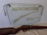 WINCHESTER MODEL 41 410 GAUGE and VINTAGE ADVERTISING SIGN SHOWING THE GUN 100% ORIGINAL - 1 of 15