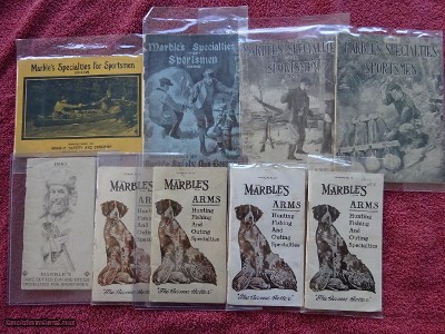 MARBLE'S ARMS GLADSTONE MICH - ORIGINAL ADVERTISING MEMORABILIA COLLECTION 1905-1955.
