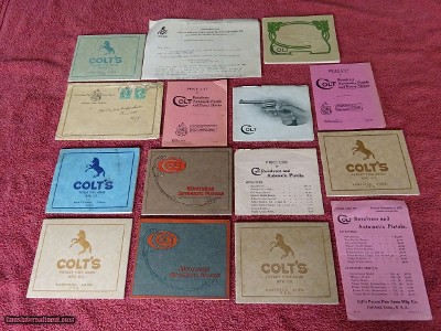 COLT GUN COMPANY CATALOG COLLECTION - 100% ORIGINAL