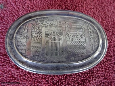 PARKER GUN CO. SNUFF BOX WASHINGTONS TOMB