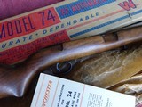 WINCHESTER MODEL 74 22 LONG RIFLE NEW IN THE ORIGINAL BOX PERFECT - 5 of 13