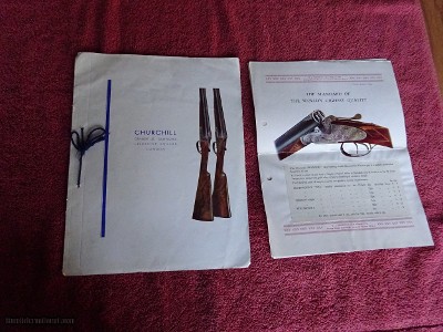 CHURCHILL LTD. LONGON.
ORIGINAL VINTAGE CATALOGS & ADVERTISING