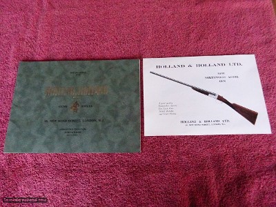 HOLLAND & HOLLAND LTD., LONDON.
ORIGINAL VINTAGE CATALOGS & ADVERTISING