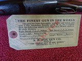 A H FOX, PHIL., CE GRADE 12 GAUGE, NICE ORIGINAL EARLY GUN