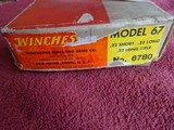 WINCHESTER MODEL 67 - NEW IN THE ORIGINAL BOX - 8 of 9