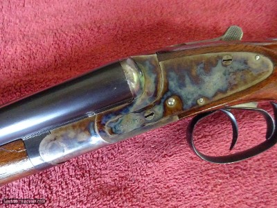 L C SMITH, HUNTER ARMS, FIELD GRADE 16 GAUGE - SPECTACULAR CASE COLOR