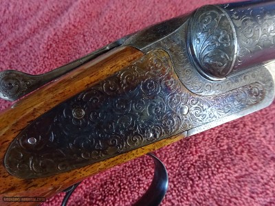 L C SMITH, HUNTER ARMS, A-2 GRADE RARE FOURTH STYLE ENGRAVING