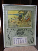 MARBLES ARMS & MFG. CO. GLADSTONE MICH. ORIGINAL CALENDAR 1923 - PHILIP R GOODWIN - EXTREMELY RARE - 2 of 9