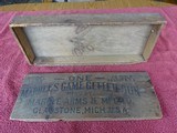 MARBLES MODEL 1908 GAME GETTER WOOD TWO-PIECE BOX - EXTREMELY RARE - 4 of 6