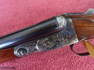 PARKER DHE 12 GAUGE REPRODUCTION WITH SCARCE BEAVERTAIL FOREARM