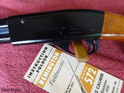 REMINGTON MODEL 572 FIELDMASTER SLIDE ACTION RIFLE - MINT CONDITION