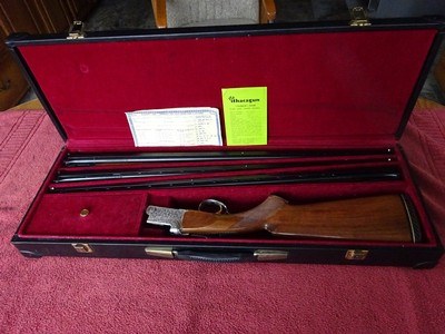 ITHACA-SKB MODEL 600 3 BARREL SET - 410, 28, 20 GAUGES