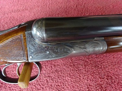 A H FOX, PHIL., AE GRADE - LATE DEEP CUT ENGRAVING