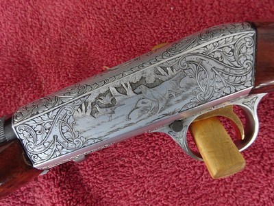 BROWNING BELGIUM GRADE III 22 SEMI-AUTO FELIX FUNKEN ENGRAVED