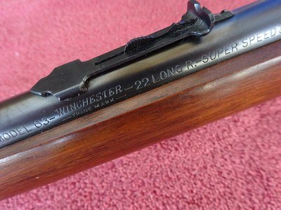 WINCHESTER MODEL 63 PRE-WAR, EXCELLENT ORIGINAL CONDITION - Image 10 of 15