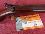 WINCHESTER MODEL 72 TARGET - EXCEPTIONAL WOOD - 100% ORIGINAL - 1 of 15